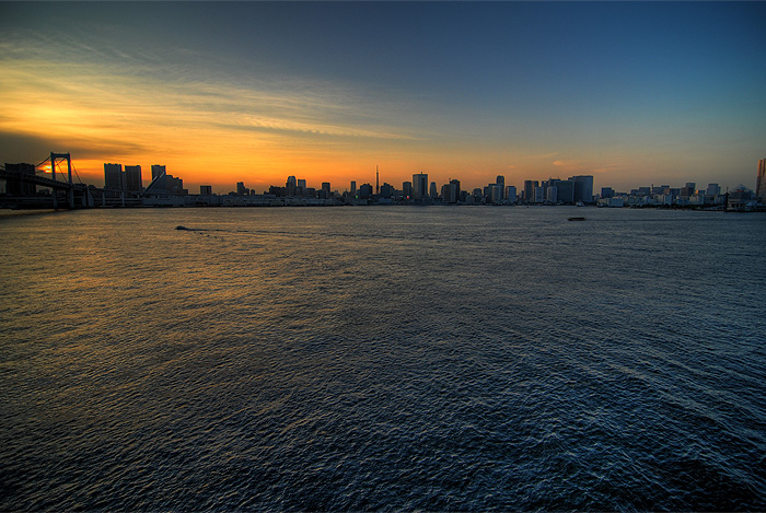 ginza odaiba photowalk rainbow bridge view